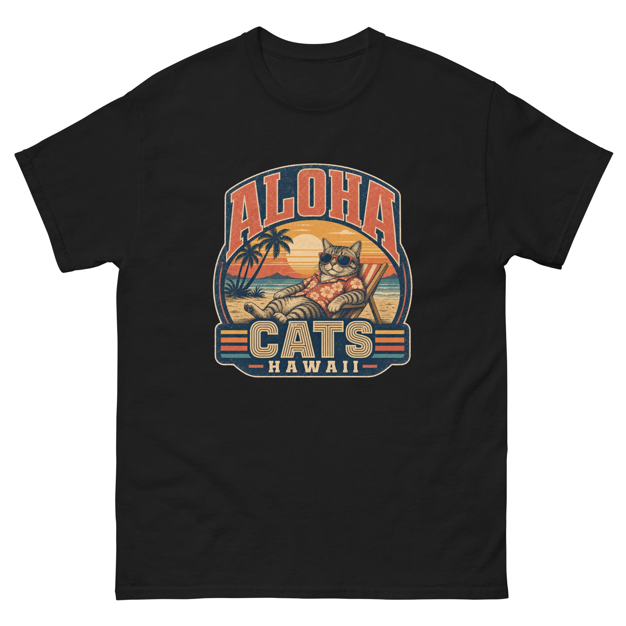 Aloha Cats Hawaii Tee | Ohana Cat Lover Tee – Kahana Designs