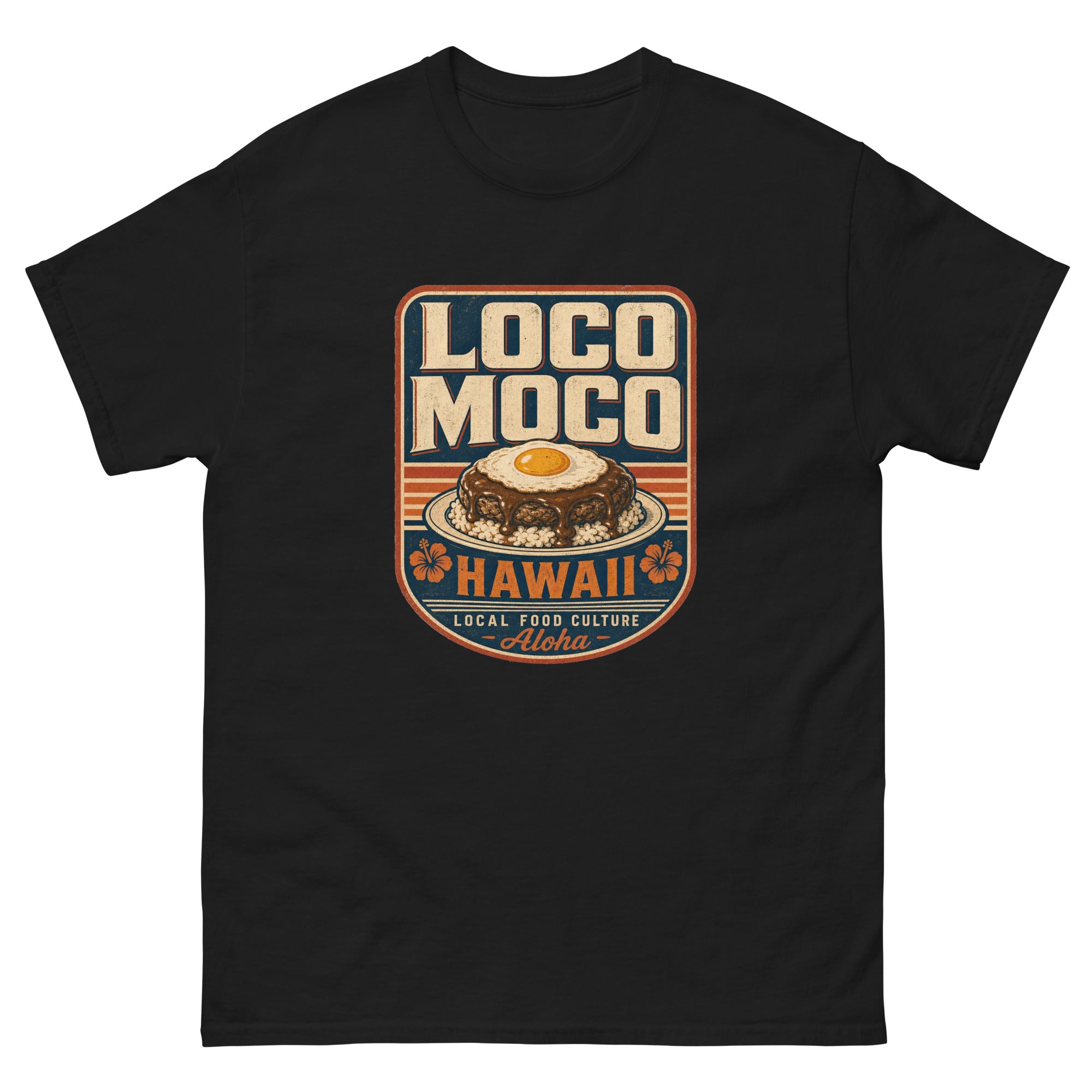Loco moco Hawaiian food t-shirt, Hawaiian food and drink design for island foodies