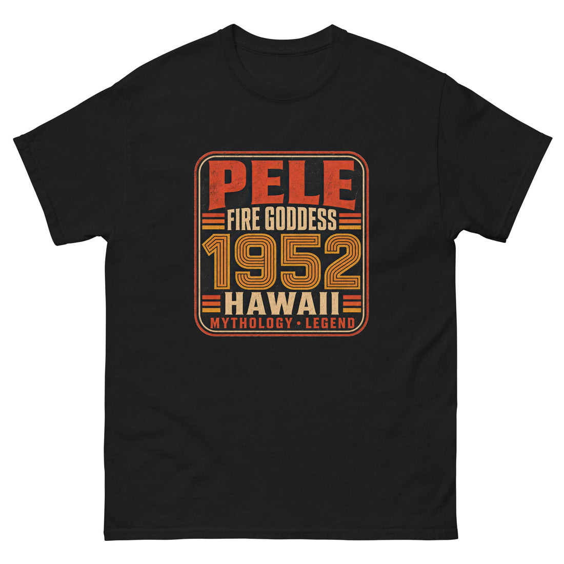 Pele Fire Goddess Hawaiian mythology t-shirt from Kahana Designs, honoring the akua of Hawaiʻi