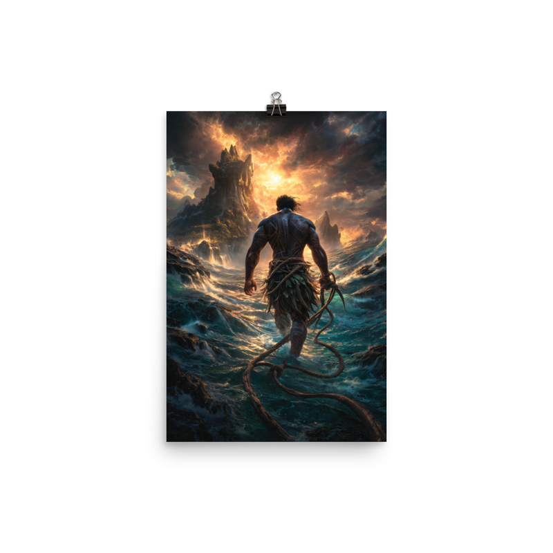 Maui Demigod 3 — 12″×18″ poster mockup