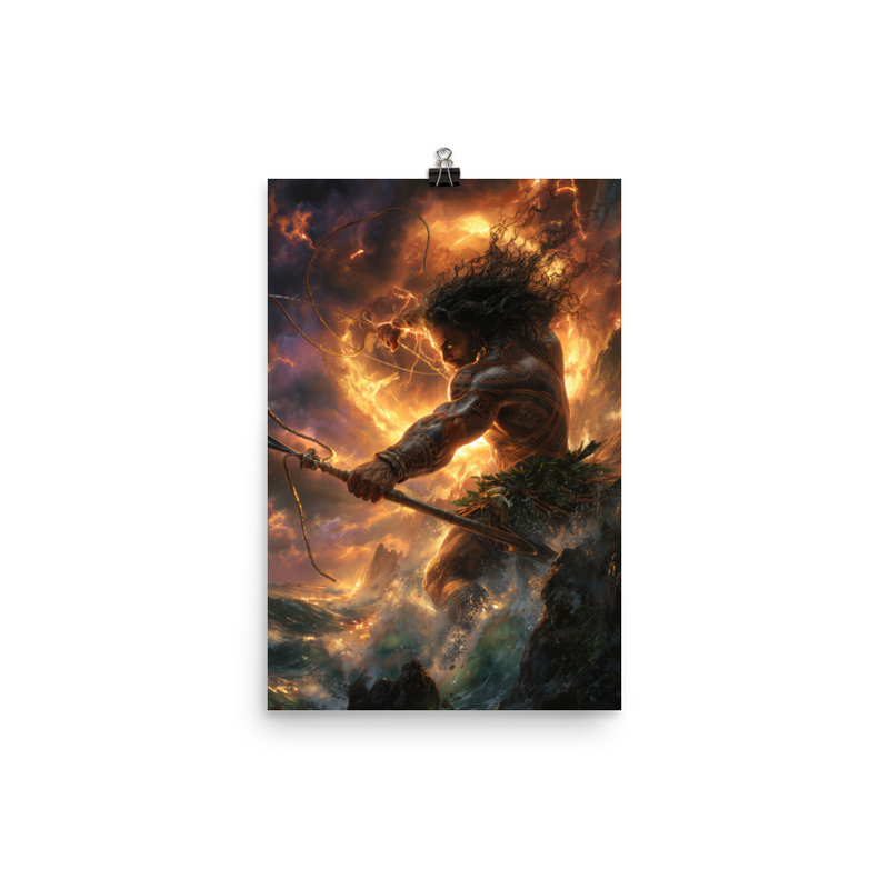 Maui Demigod 5 — 12″×18″ poster mockup