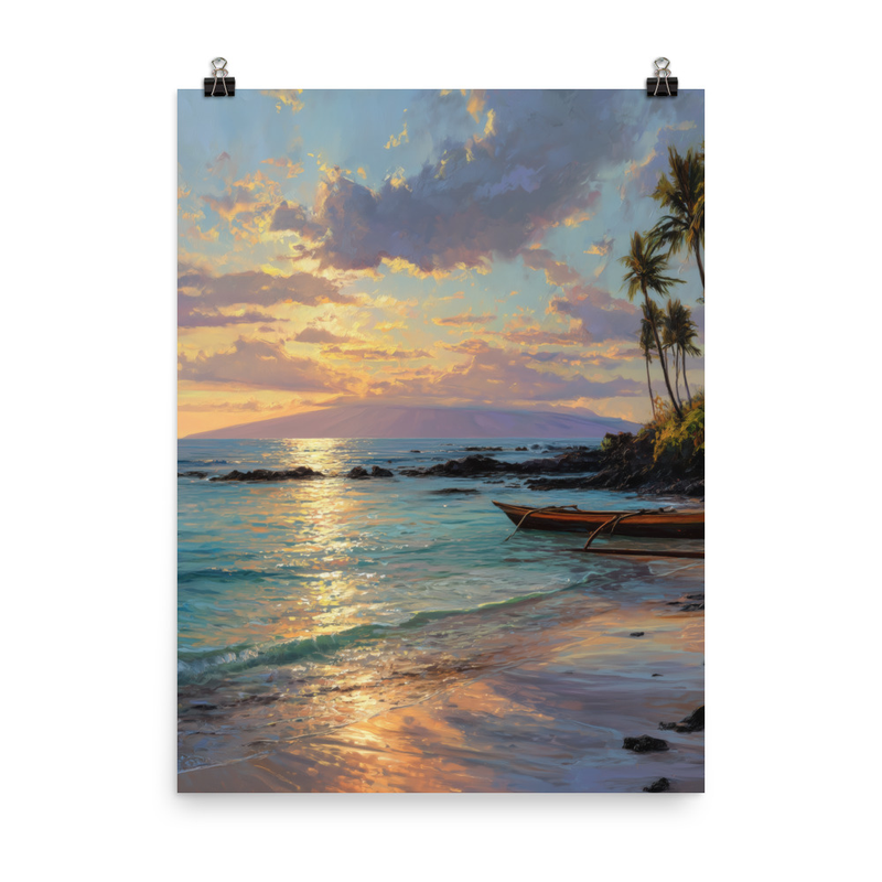 Wailea Beach 4 — 18″×24″ poster mockup