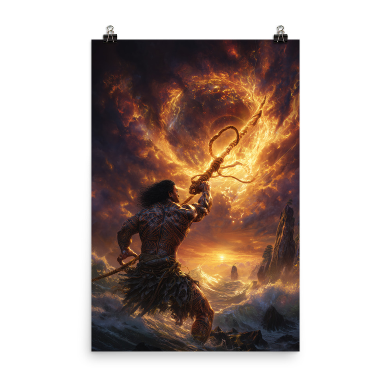 Maui Demigod 1 — 24″×36″ poster mockup