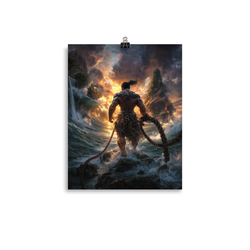 Maui Demigod 6 — 11″×14″ poster mockup