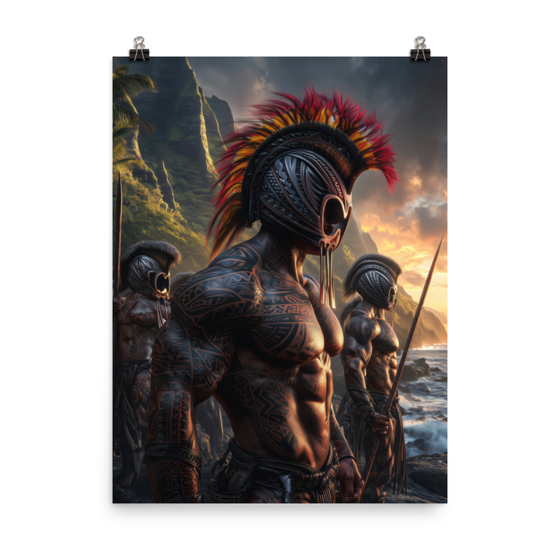 Koa Ikaika Warriors 3 — 18″×24″ poster mockup