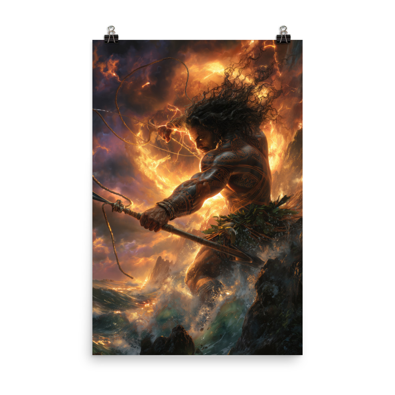 Maui Demigod 5 — 24″×36″ poster mockup