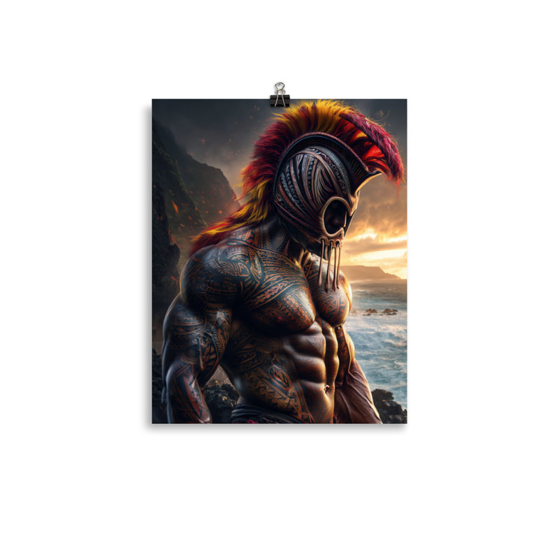 Koa Ikaika Warrior 2 — 11″×14″ poster mockup