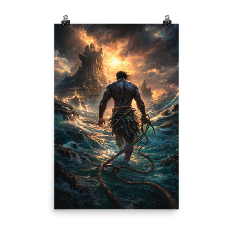 Maui Demigod 3 — 24″×36″ poster mockup