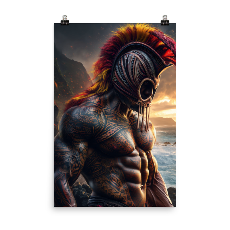 Koa Ikaika Warrior 2 — 24″×36″ poster mockup