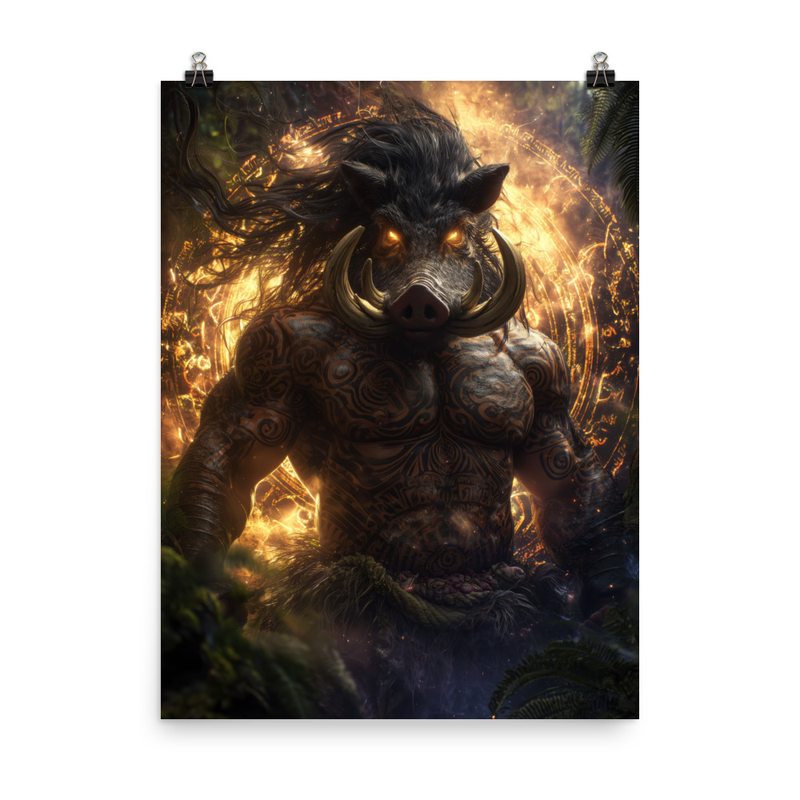 Kamapuaa 2 — 18″×24″ poster mockup