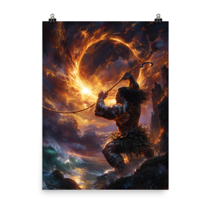 Maui Demigod 2 — 18″×24″ poster mockup