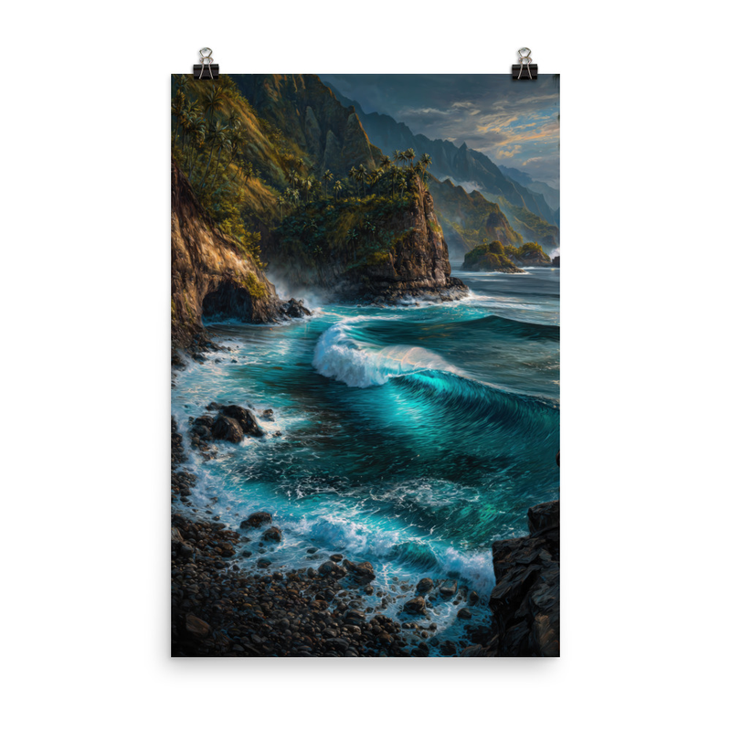 Honolua Bay 1 — 24″×36″ poster mockup