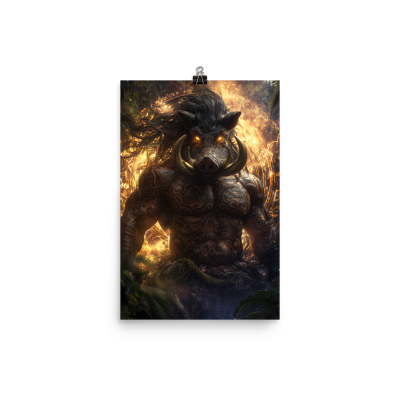 Kamapuaa 2 — 12″×18″ poster mockup