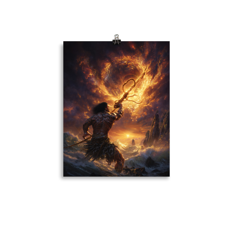 Maui Demigod 1 — 11″×14″ poster mockup