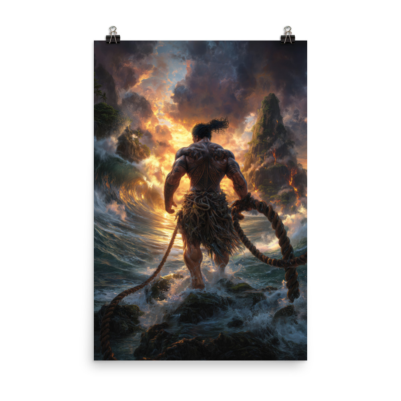Maui Demigod 6 — 24″×36″ poster mockup
