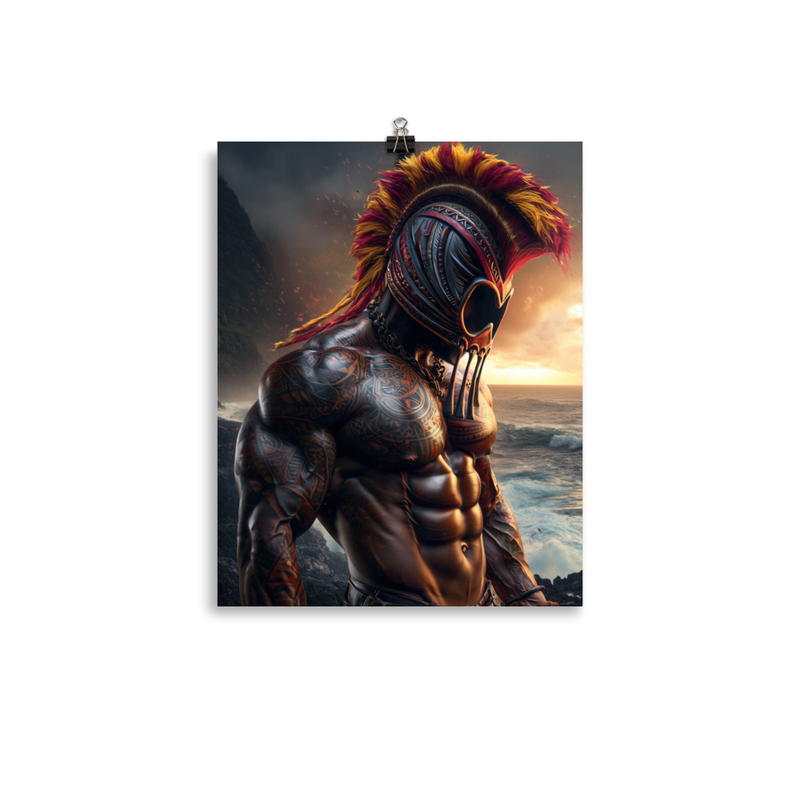 Koa Ikaika Warrior 1 — 11″×14″ poster mockup
