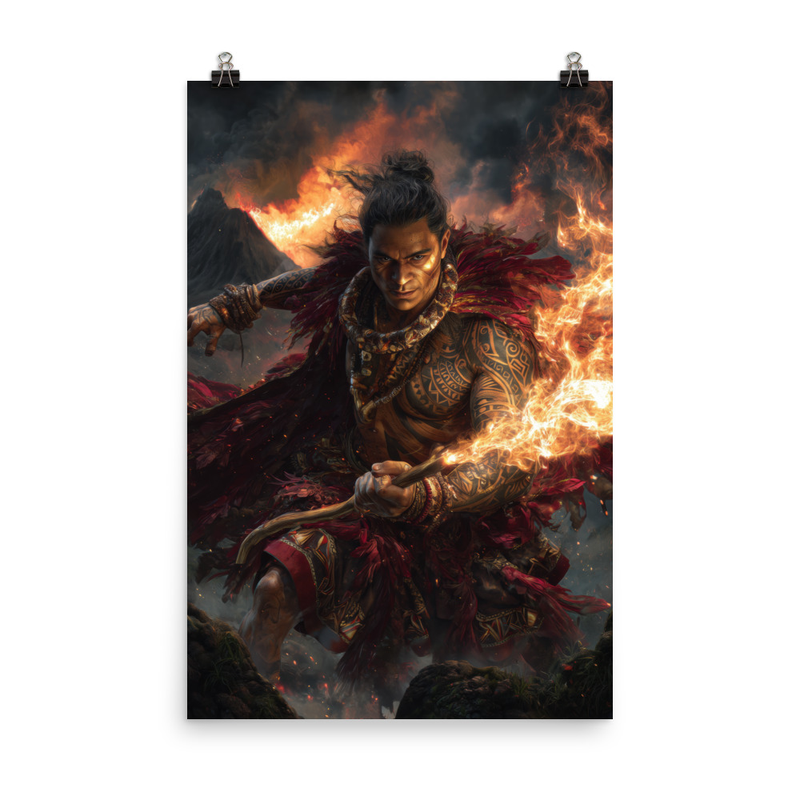 Ku God of War 1 — 24″×36″ poster mockup