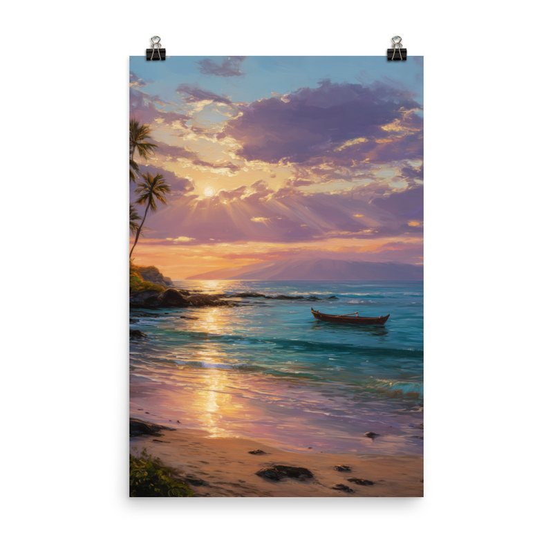 Wailea Beach 2 — 24″×36″ poster mockup