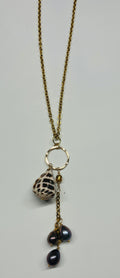 Hebrew and Pearl Necklace