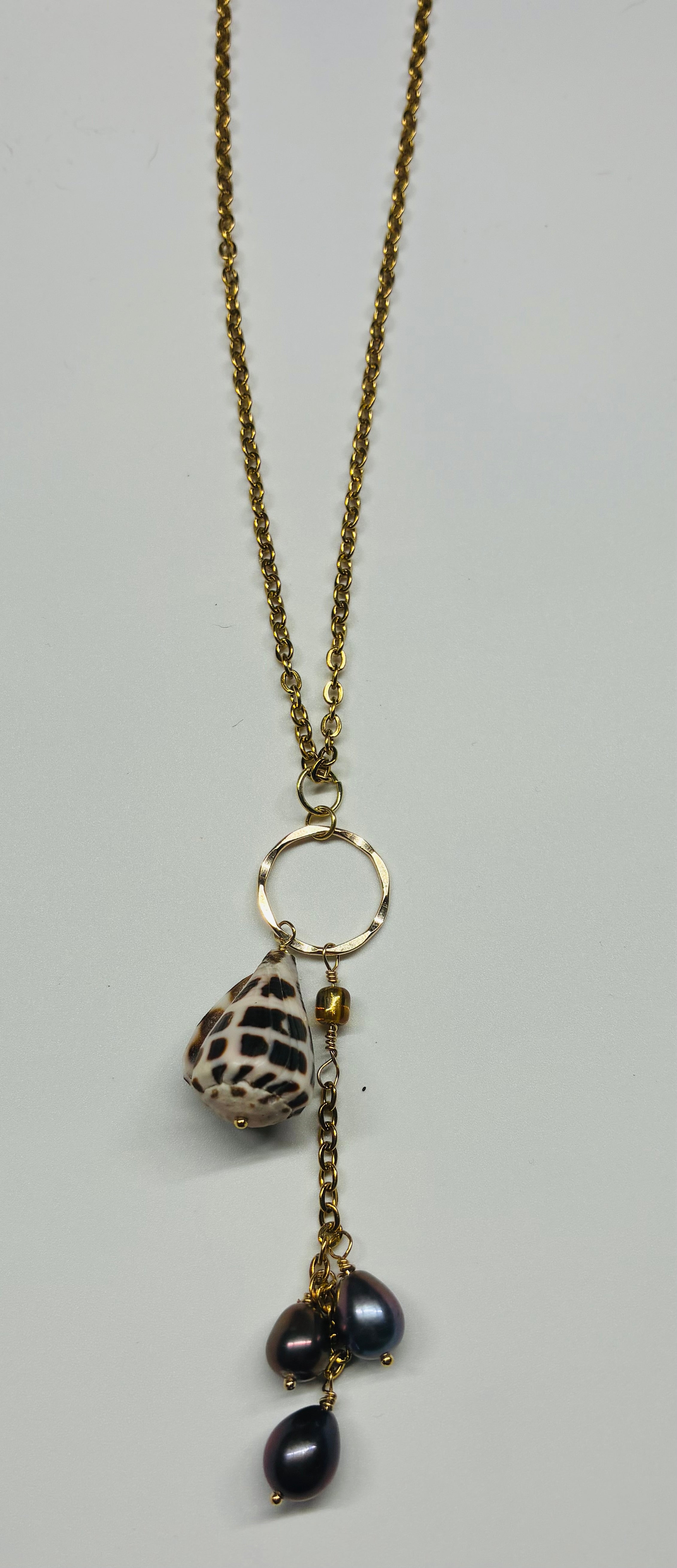 Hebrew and Pearl Necklace