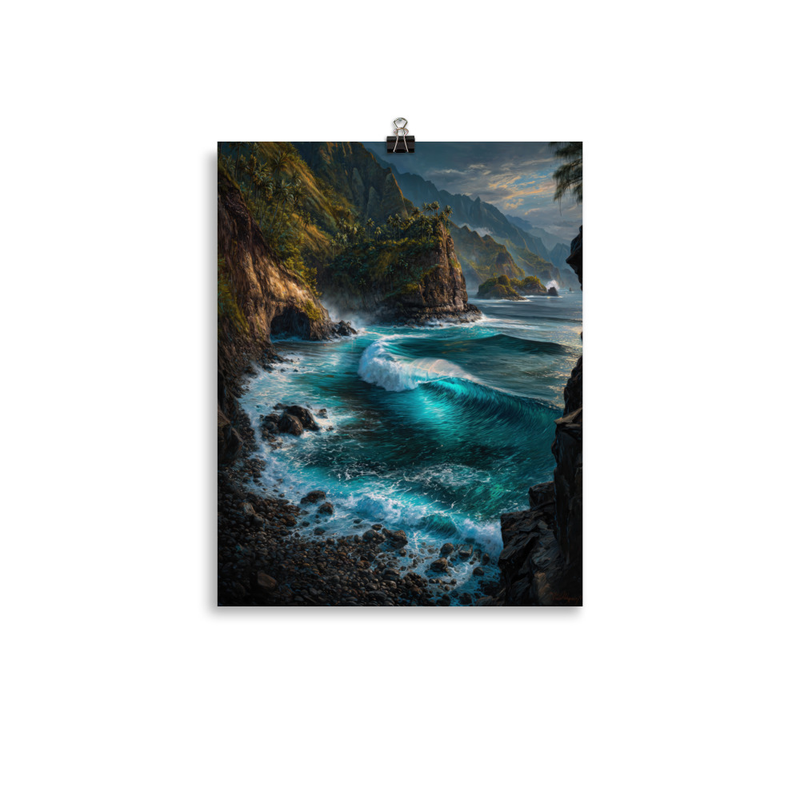 Honolua Bay 1 — 11″×14″ poster mockup