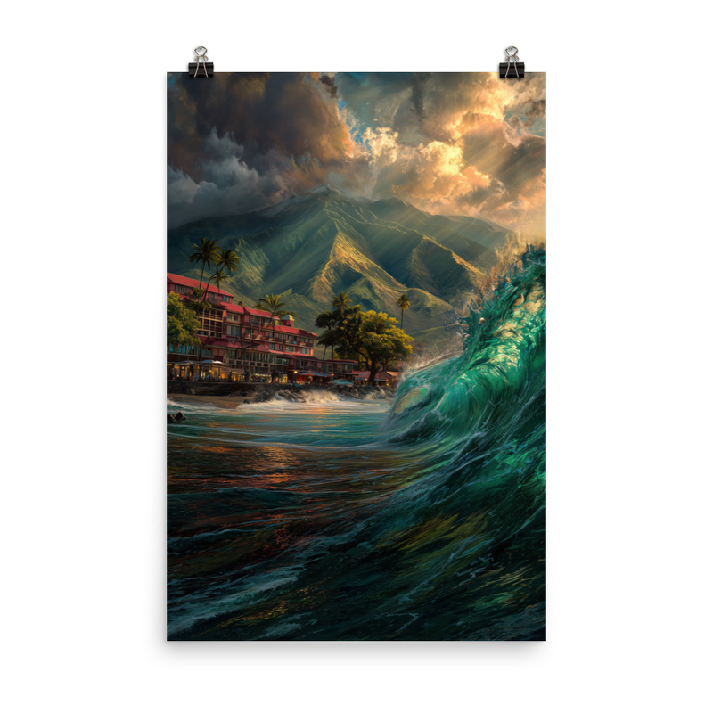 Lahaina Harbor 2 — 24″×36″ poster mockup