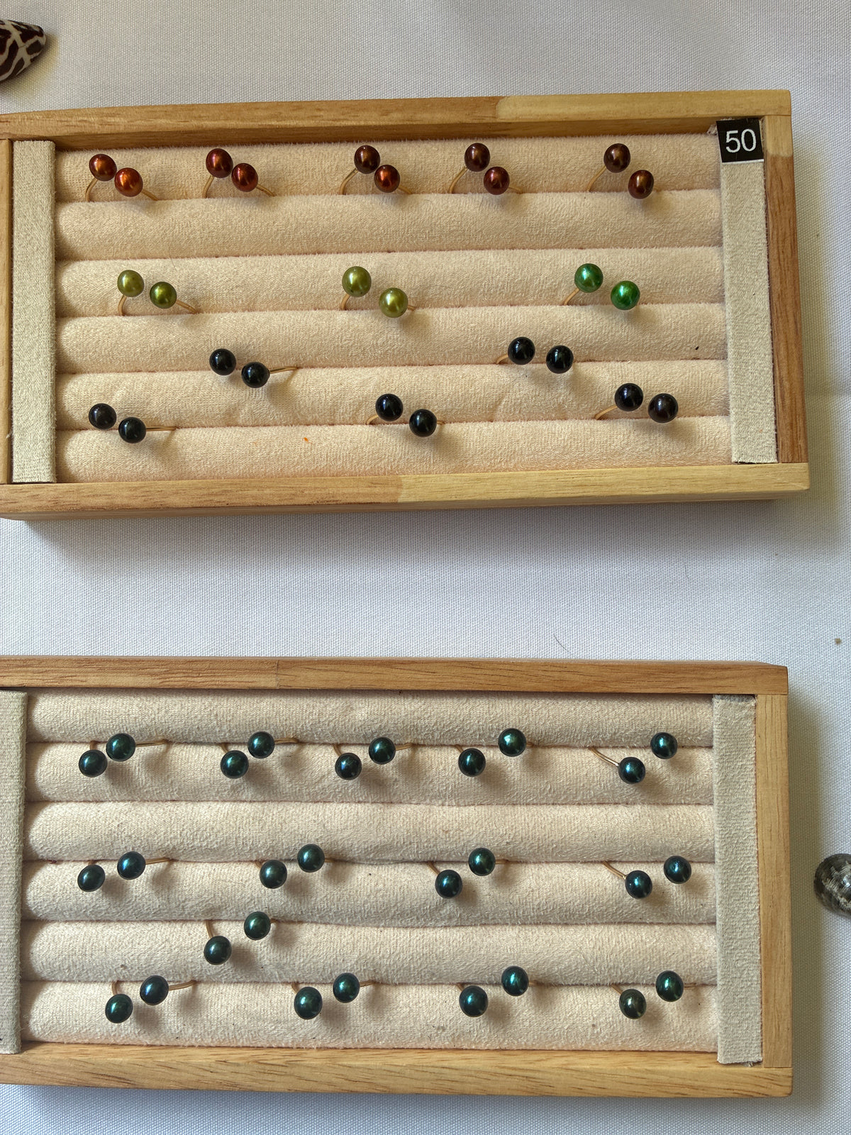 Pearl Adjustable Rings