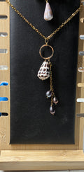Hebrew and Pearl Necklace