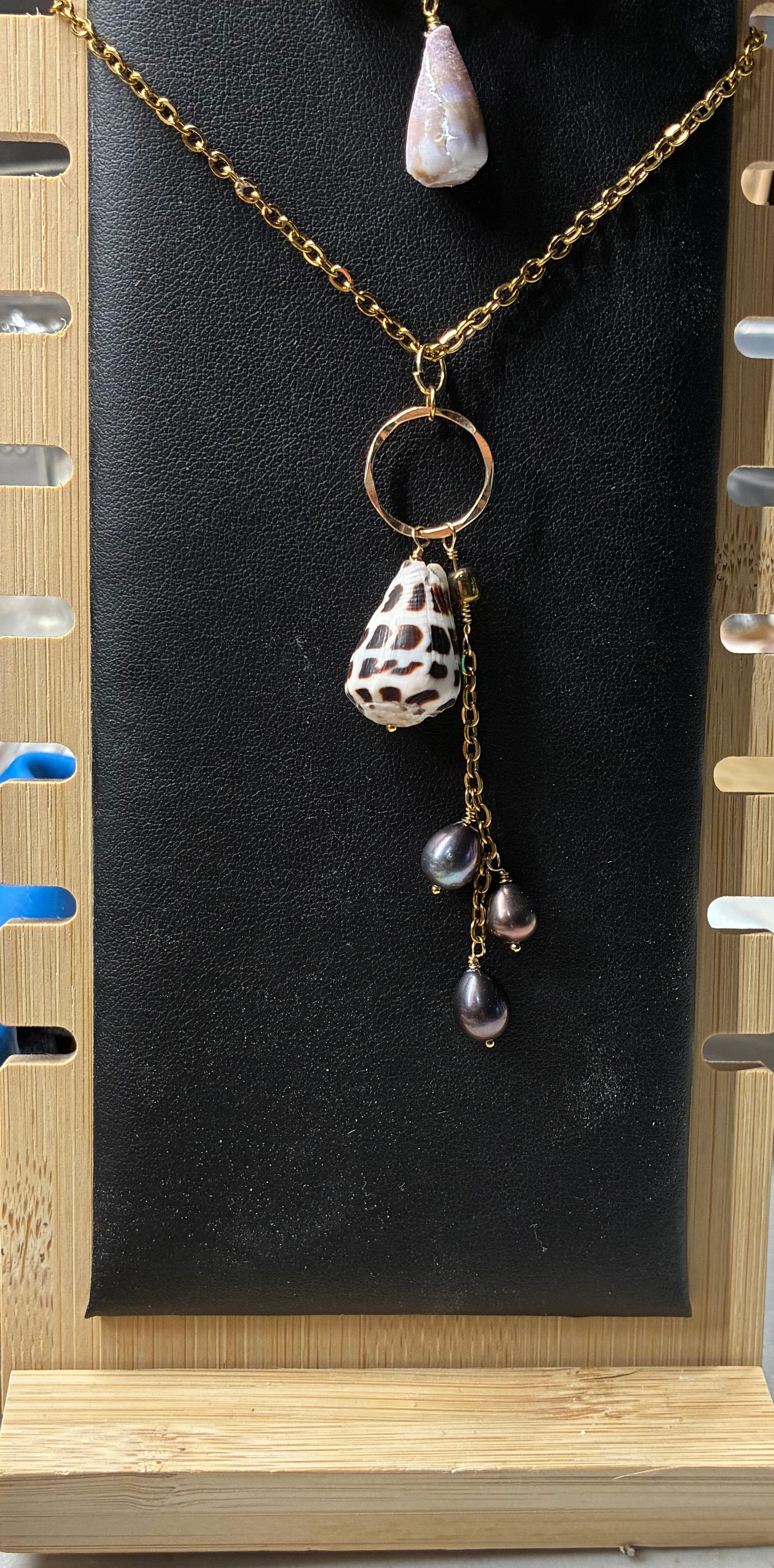 Hebrew and Pearl Necklace