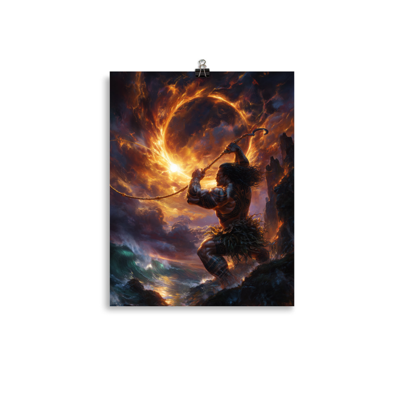 Maui Demigod 2 — 11″×14″ poster mockup
