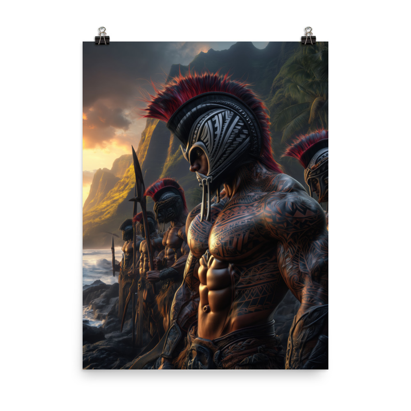 Koa Ikaika Warriors 1 — 18″×24″ poster mockup