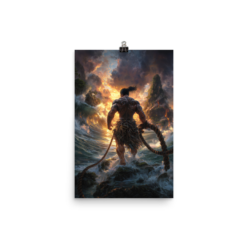 Maui Demigod 6 — 12″×18″ poster mockup