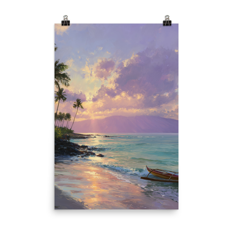Wailea Beach 3 — 24″×36″ poster mockup