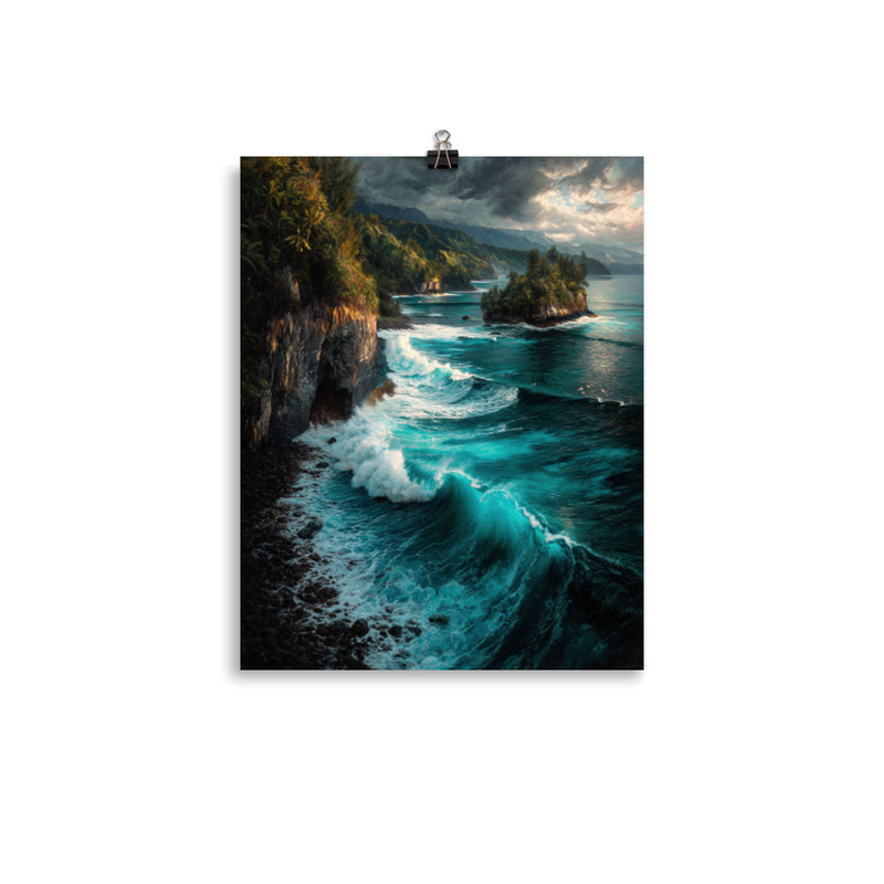 Honolua Bay 2 — 11″×14″ poster mockup