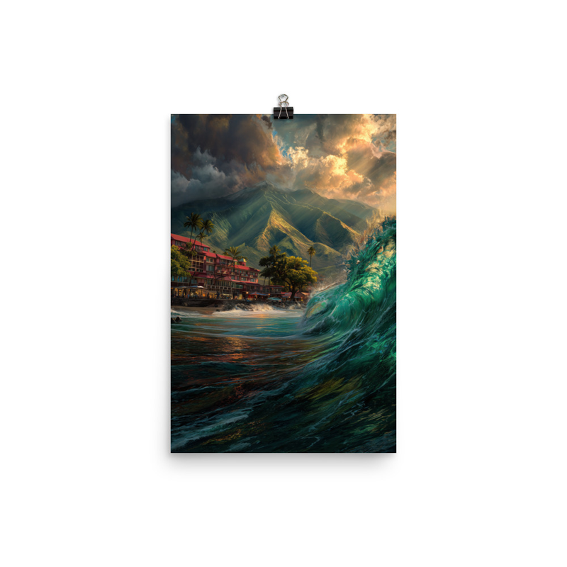 Lahaina Harbor 2 — 12″×18″ poster mockup