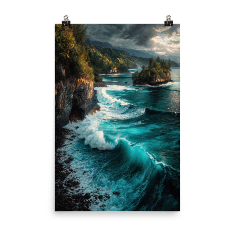 Honolua Bay 2 — 24″×36″ poster mockup