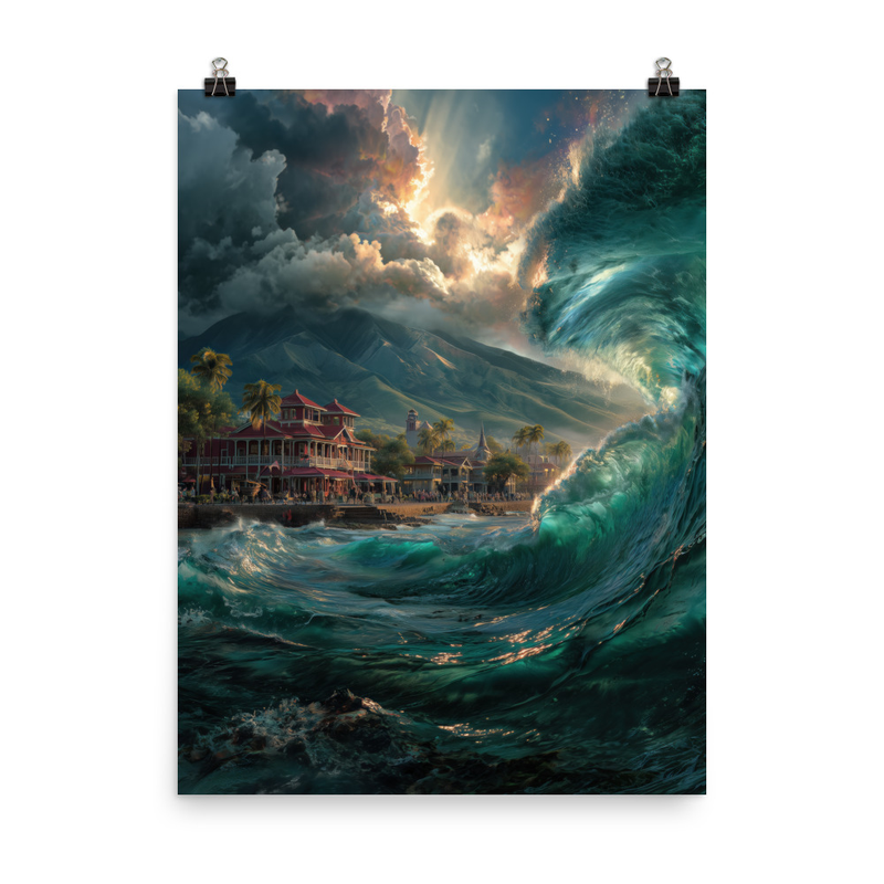 Lahaina Harbor 1 — 18″×24″ poster mockup