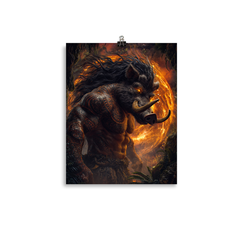 Kamapuaa 1 — 11″×14″ poster mockup