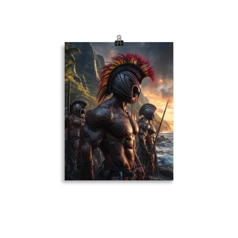 Koa Ikaika Warriors 3 — 11″×14″ poster mockup