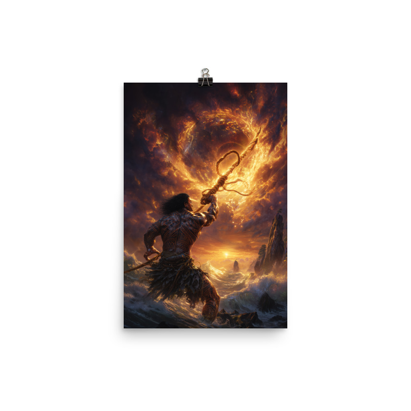 Maui Demigod 1 — 12″×18″ poster mockup