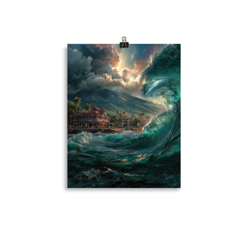 Lahaina Harbor 1 — 11″×14″ poster mockup