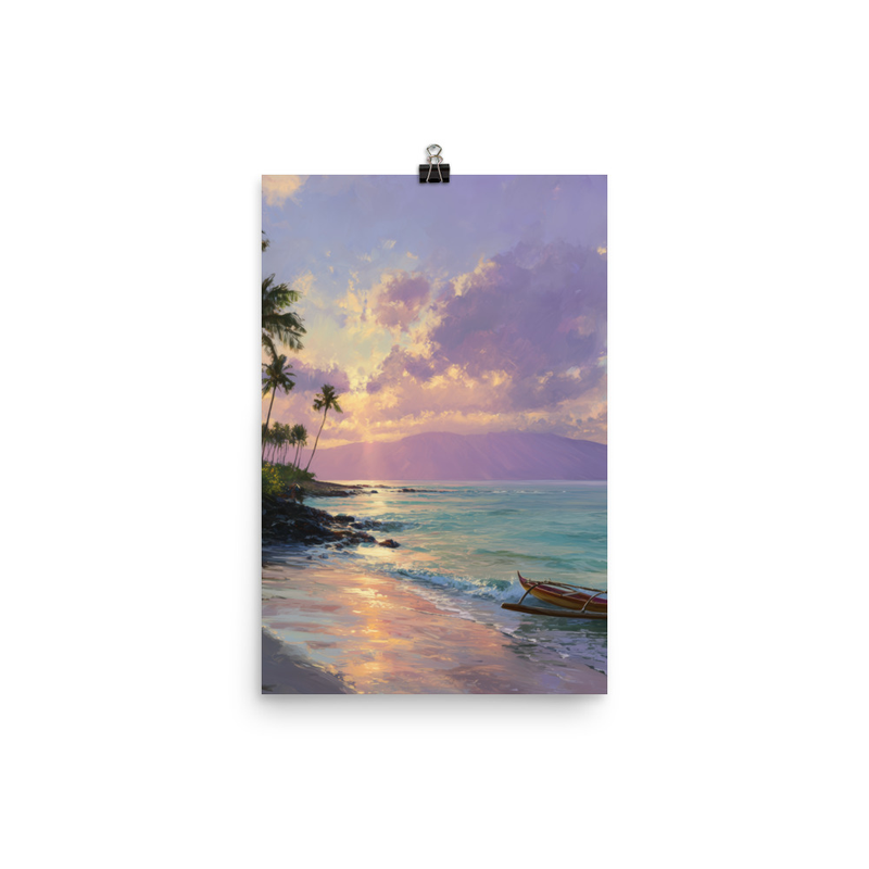 Wailea Beach 3 — 12″×18″ poster mockup