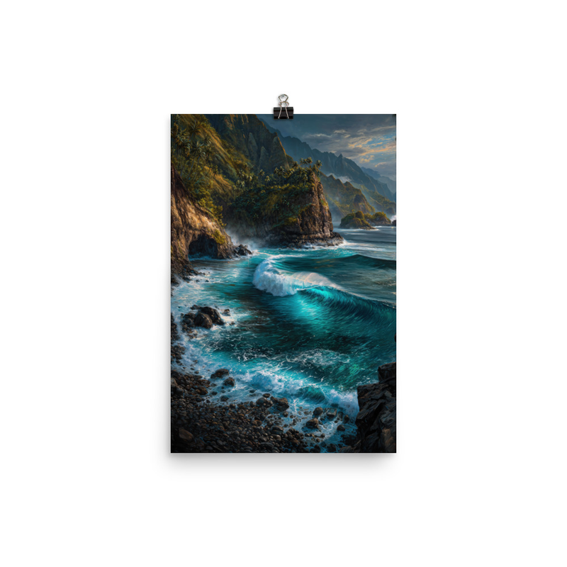 Honolua Bay 1 — 12″×18″ poster mockup