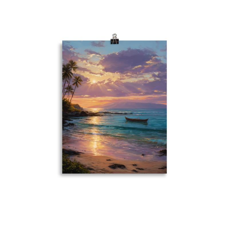 Wailea Beach 2 — 11″×14″ poster mockup