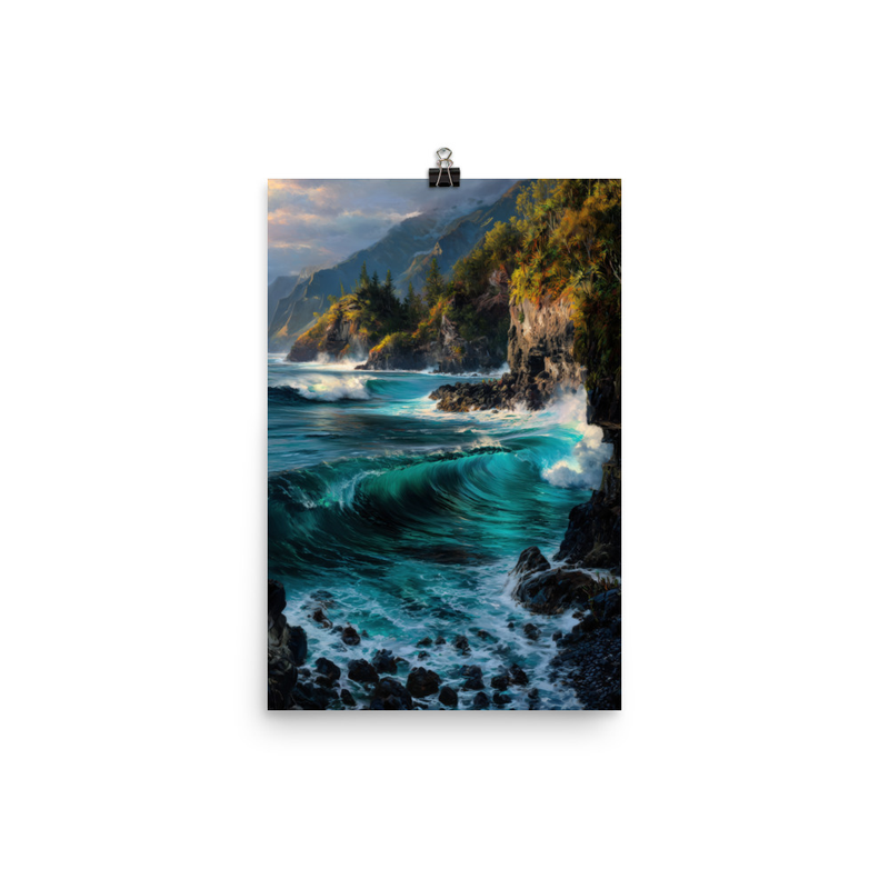 Honolua Bay 3 — 12″×18″ poster mockup