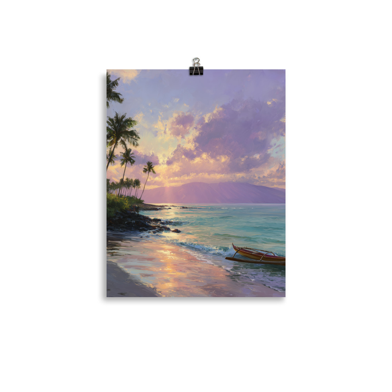 Wailea Beach 3 — 11″×14″ poster mockup