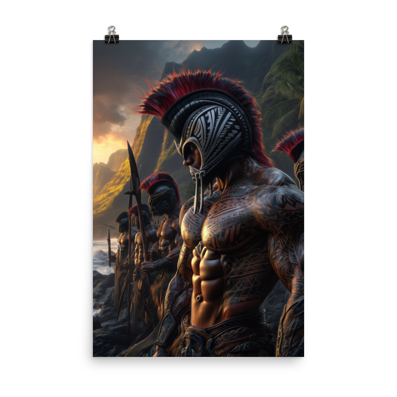 Koa Ikaika Warriors 1 — 24″×36″ poster mockup
