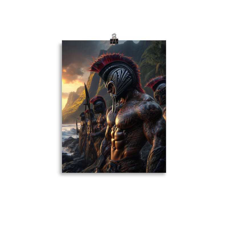 Koa Ikaika Warriors 1 — 11″×14″ poster mockup