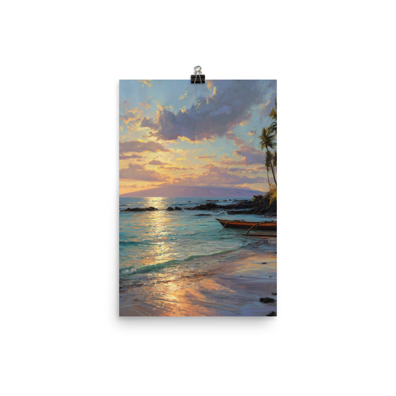 Wailea Beach 4 — 12″×18″ poster mockup