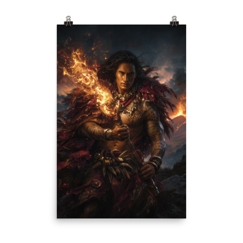 Ku God of War 4 — 24″×36″ poster mockup